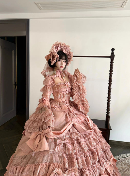 【受注予約~3/26】宝石薔薇花嫁SP アクセサリー(ピンク)【Sweet Wood】