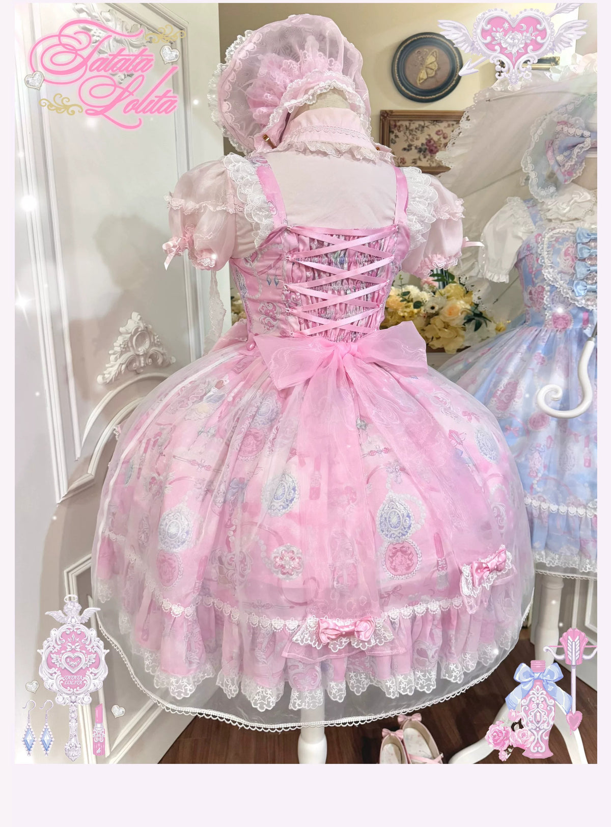 Lady Bouquet ジャンパースカート【TaTaTa Lolita】