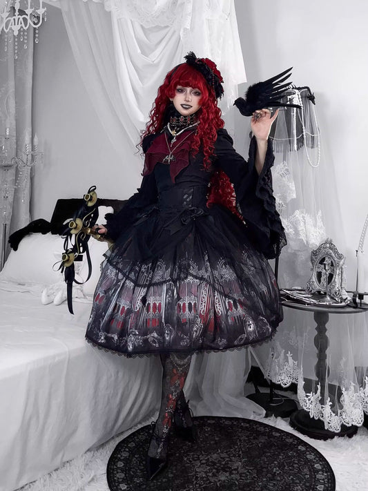 【受注予約~4/16】Crow Shadow Cemetery スカート(タイプ3)【GalaxyKey】