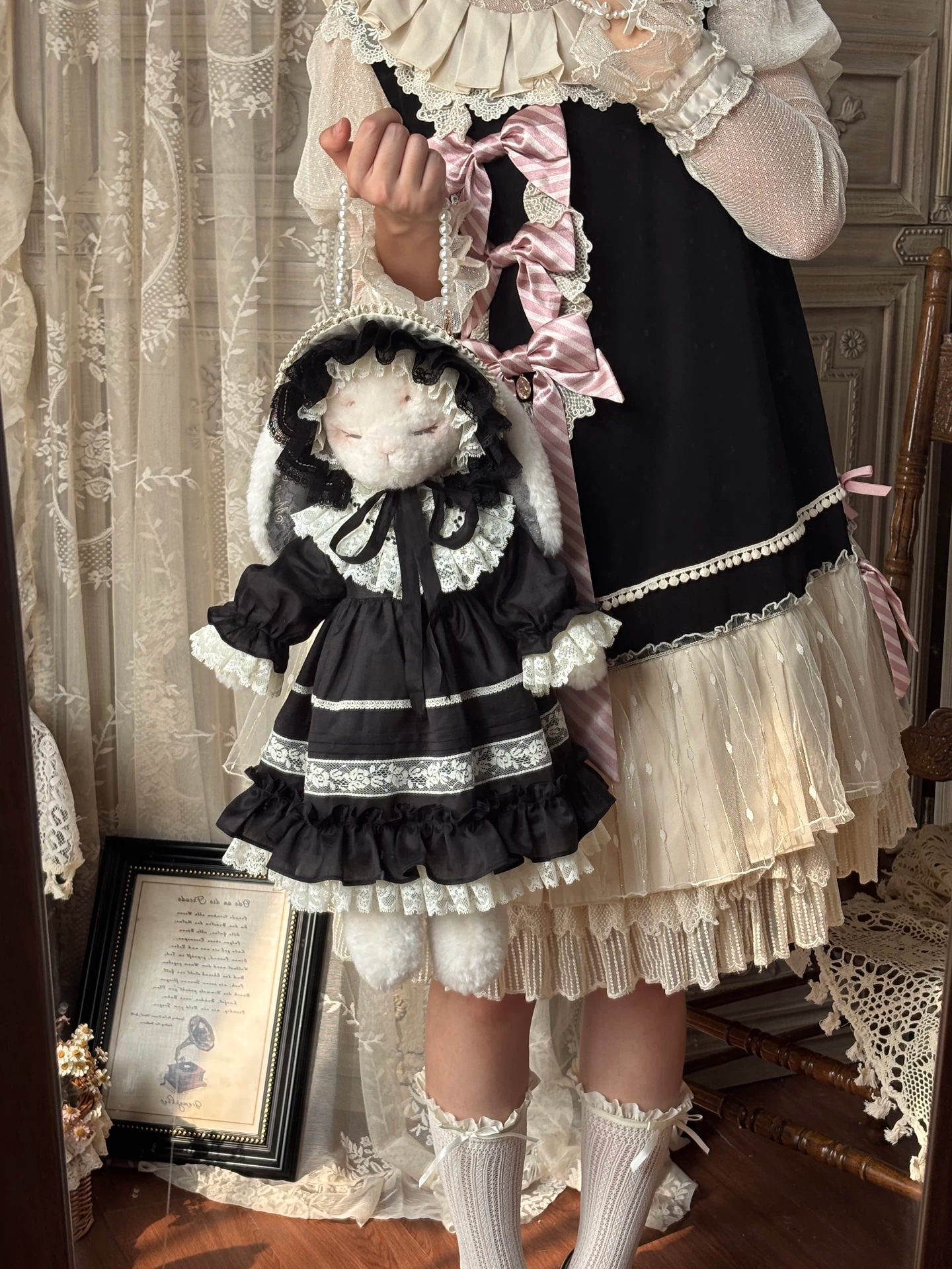 【受注予約~5/27】Sloth うさぎのぬいぐるみバッグ・お洋服つきフルセット【MarinFlust】