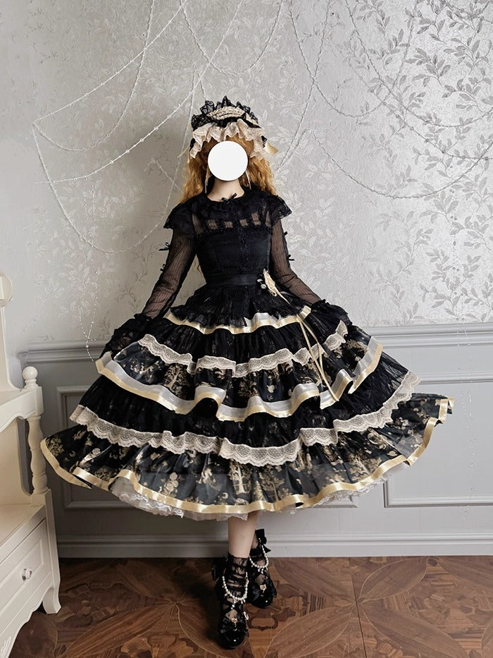 【受注予約~9/11】Gilded Dream トップス・スカート【双生小熊】