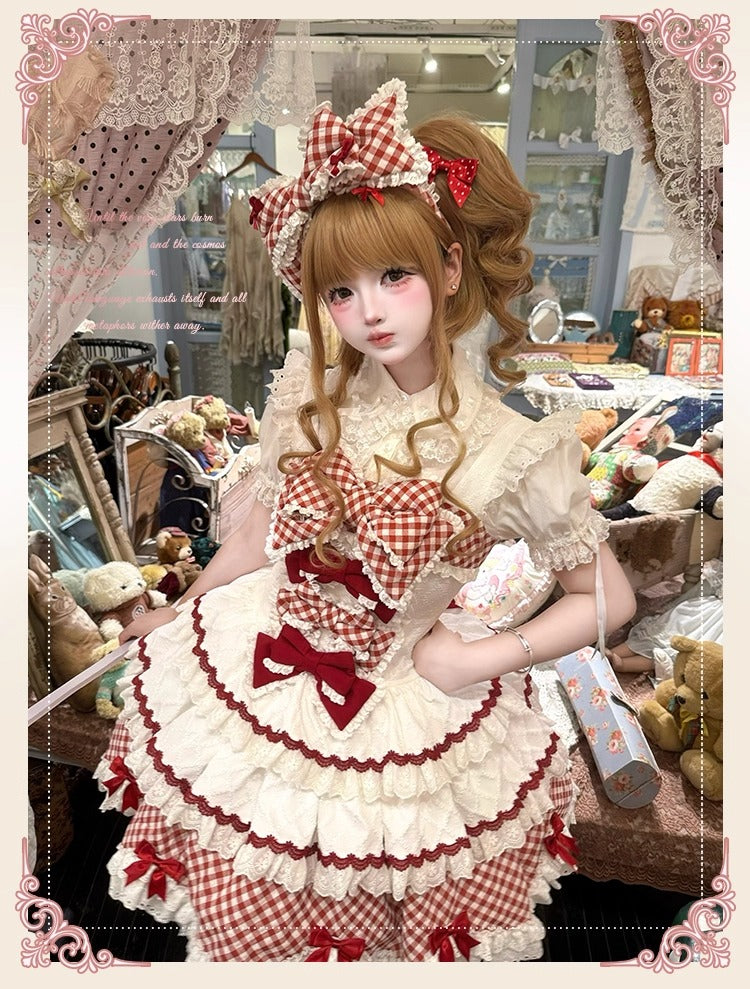 【受注予約~9/15】Sweetie Pie ジャンパースカート・カチューシャセット【櫻姫】