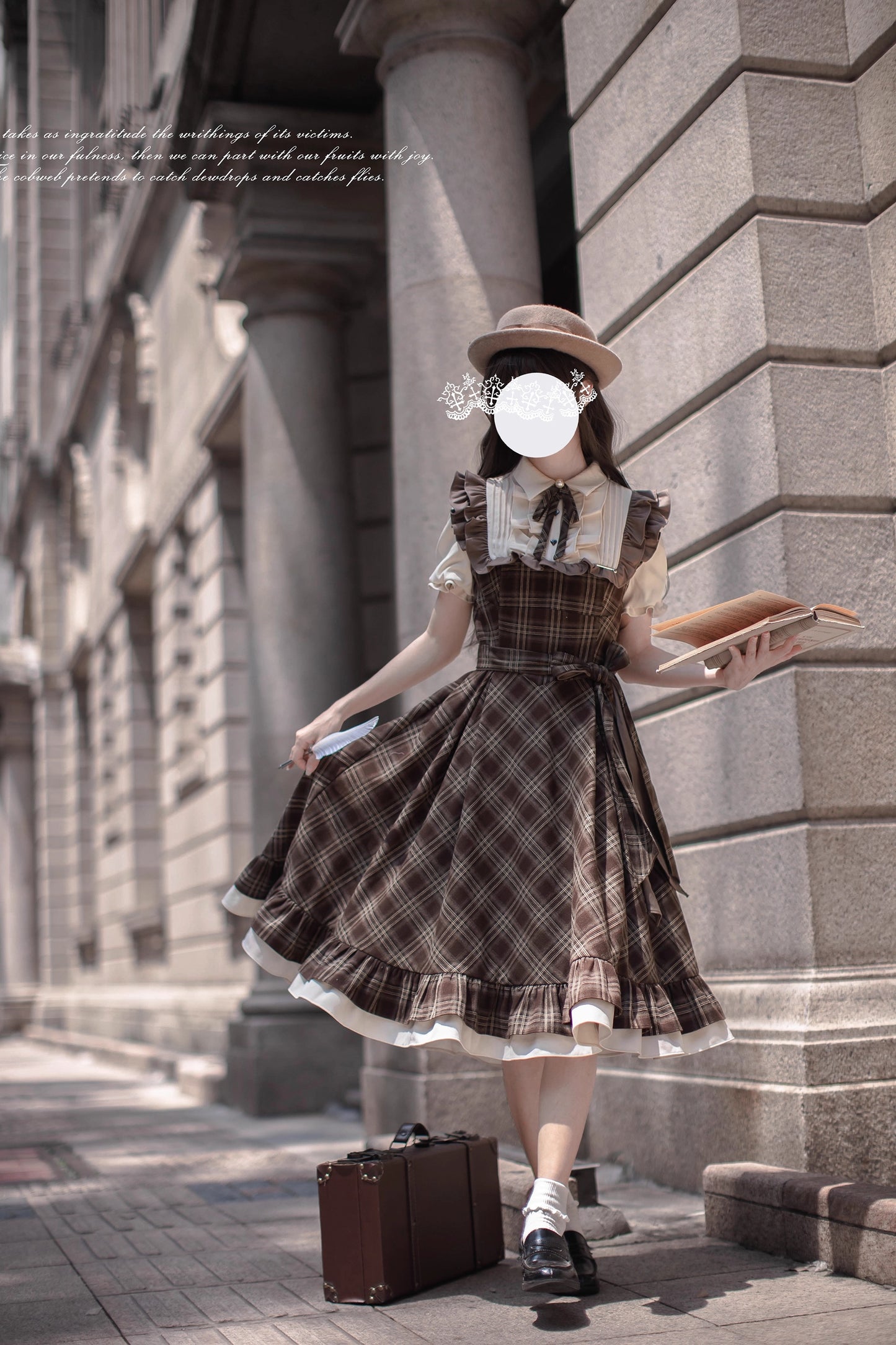 Dusk on the Thames ワンピース(半袖)【胡桃木JK】