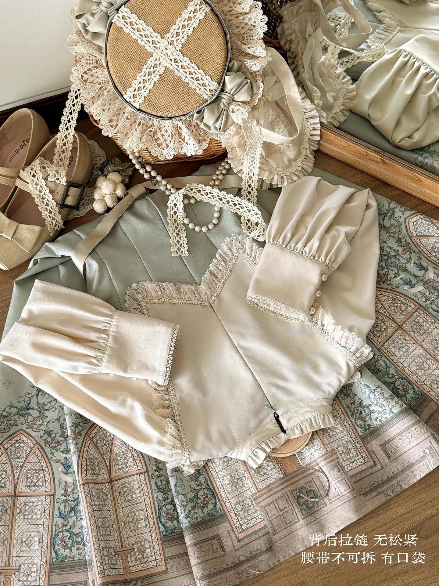 【受注予約~12/10】花窓賛歌 ワンピース【Avenue d'Enfer】