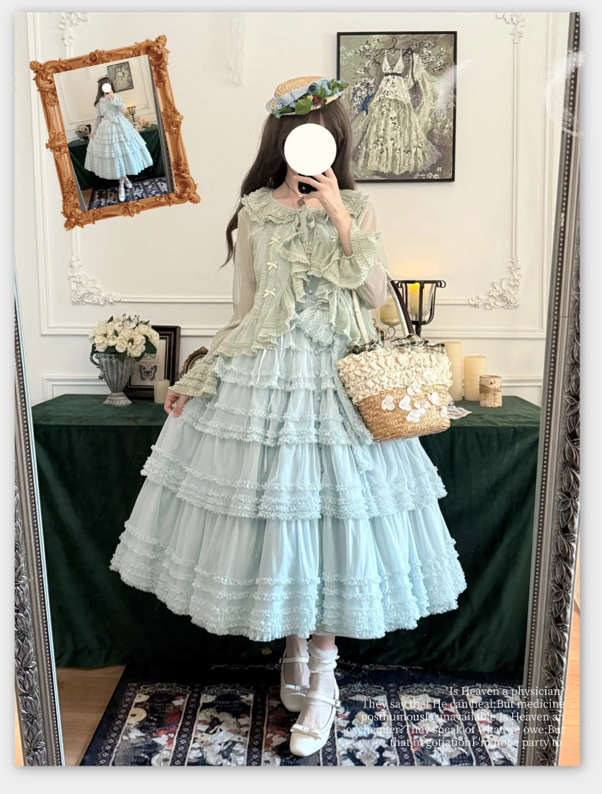 【受注予約~12/24】Lillian's Summer ジャンパースカート(タイプ1・ロング丈)【Spring Flower Language】