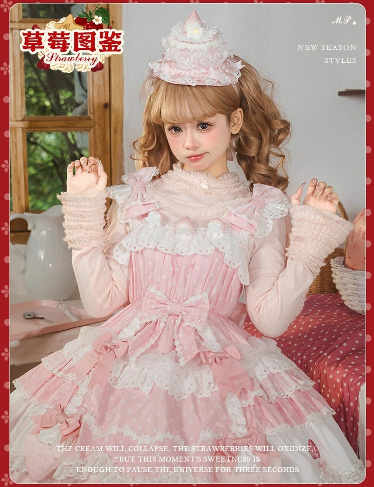 【受注予約~11/18】Strawberry Cake Illustration カーディガン・ニットトップス【花与珍珠匣】