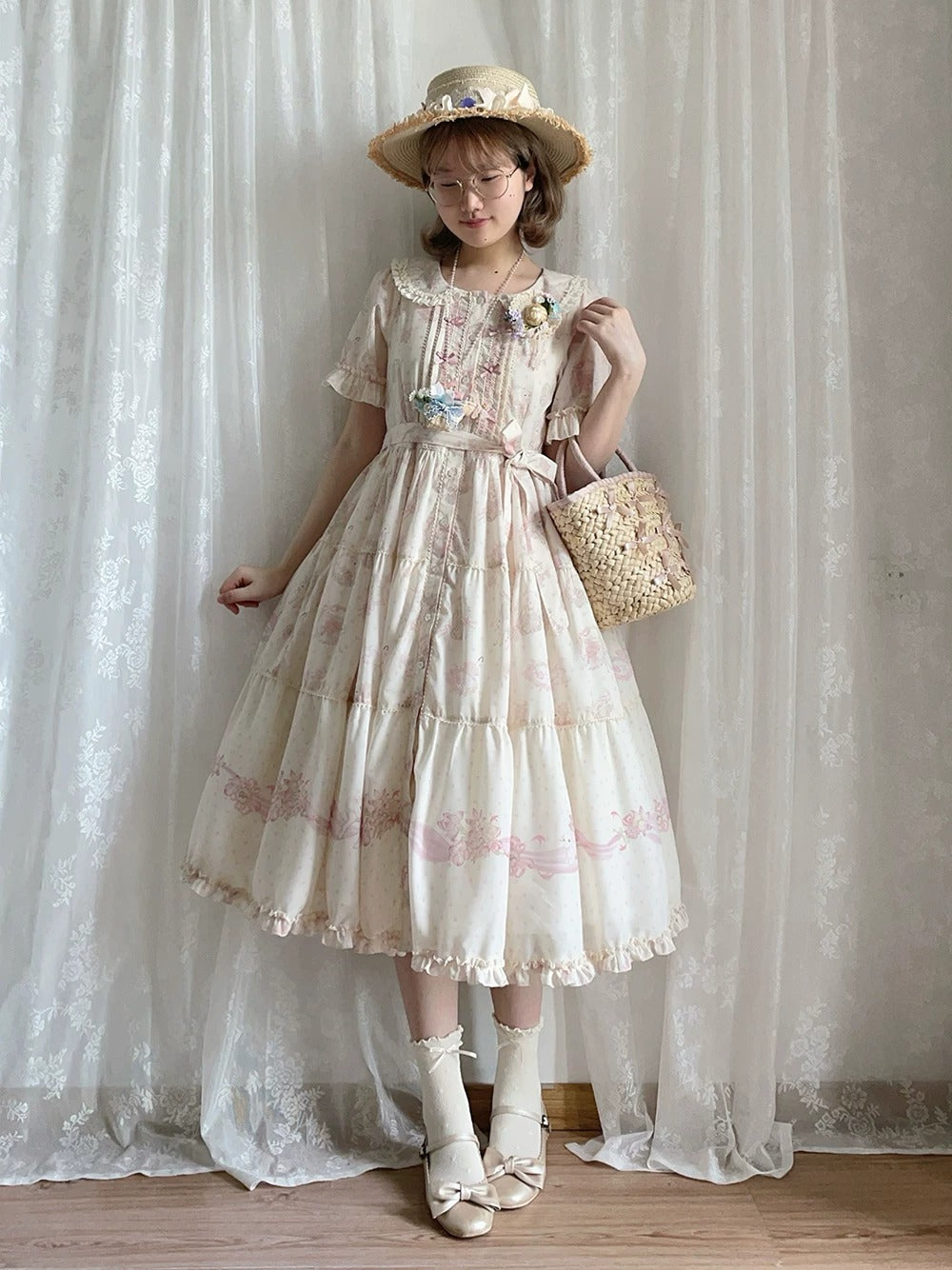 【受注予約~6/11】Blossom Lamb ワンピース(タイプ2)【Miss Point】