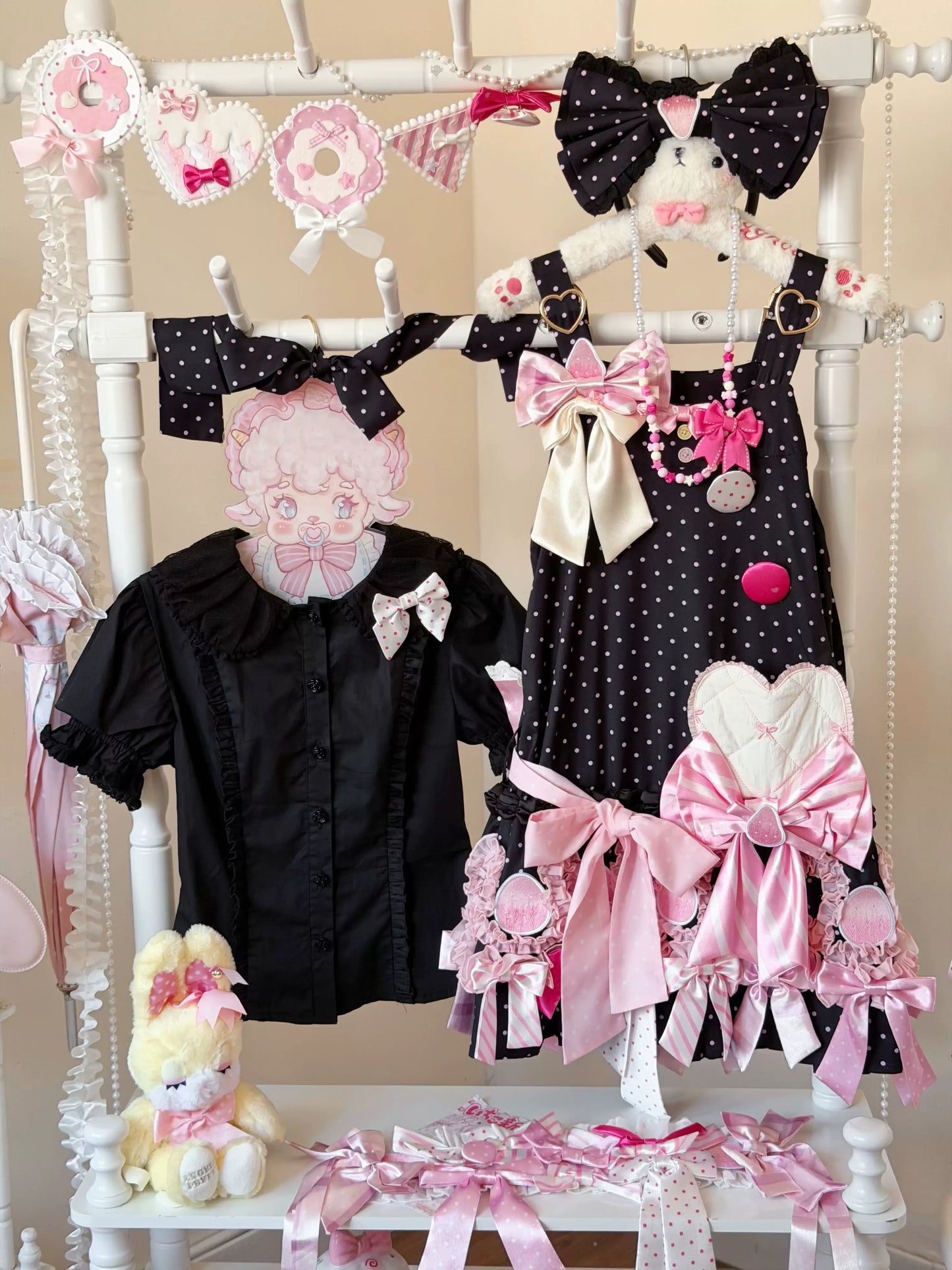 【受注予約~8/13】Ribbon Ribbon サロペット【sedef】