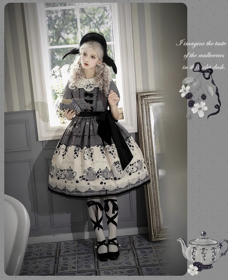 Mist Mulberry Tea ワンピース・ジャンパースカート【Forest Fairy Tale】