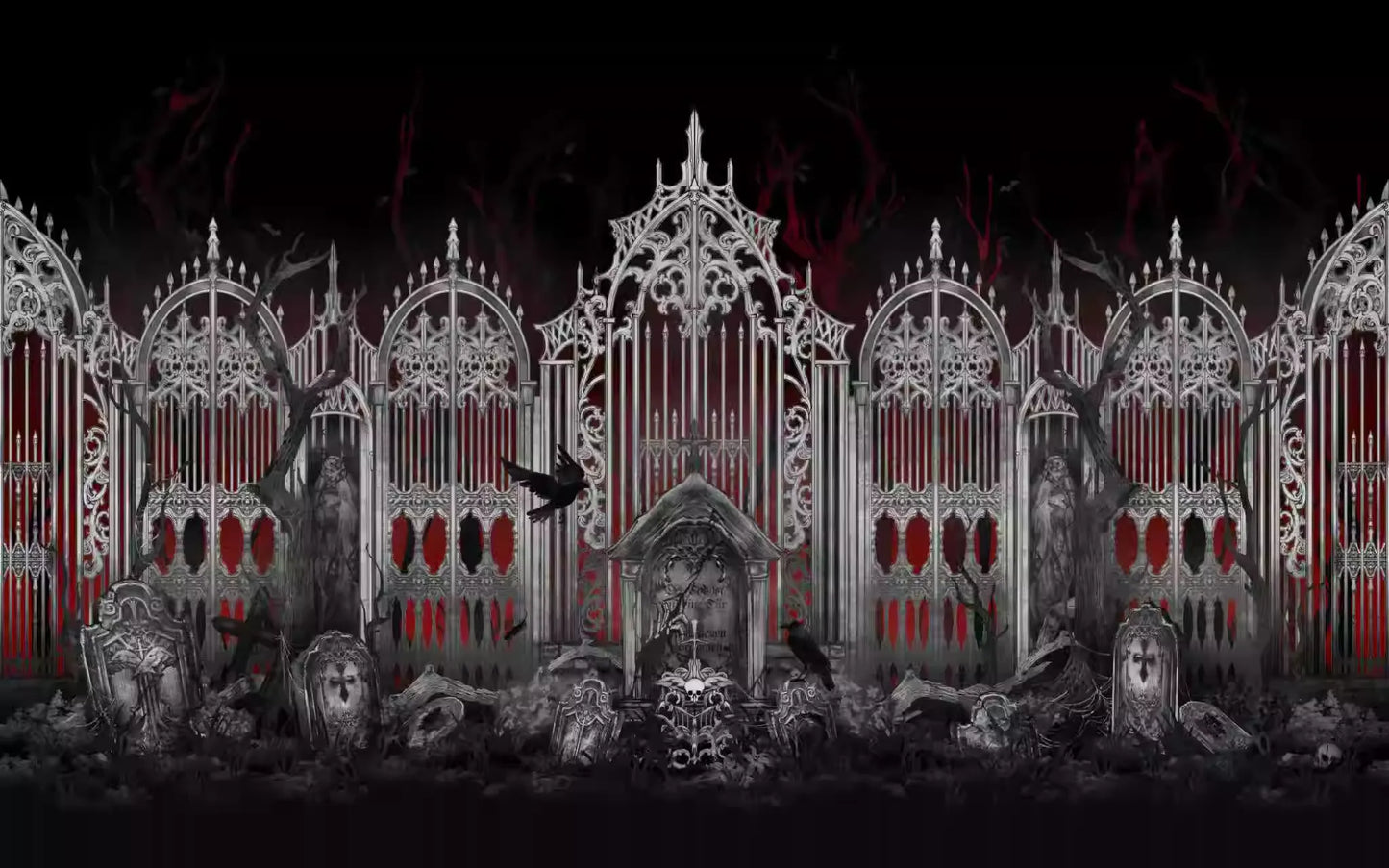 【受注予約~4/16】Crow Shadow Cemetery スカート(タイプ2)【GalaxyKey】