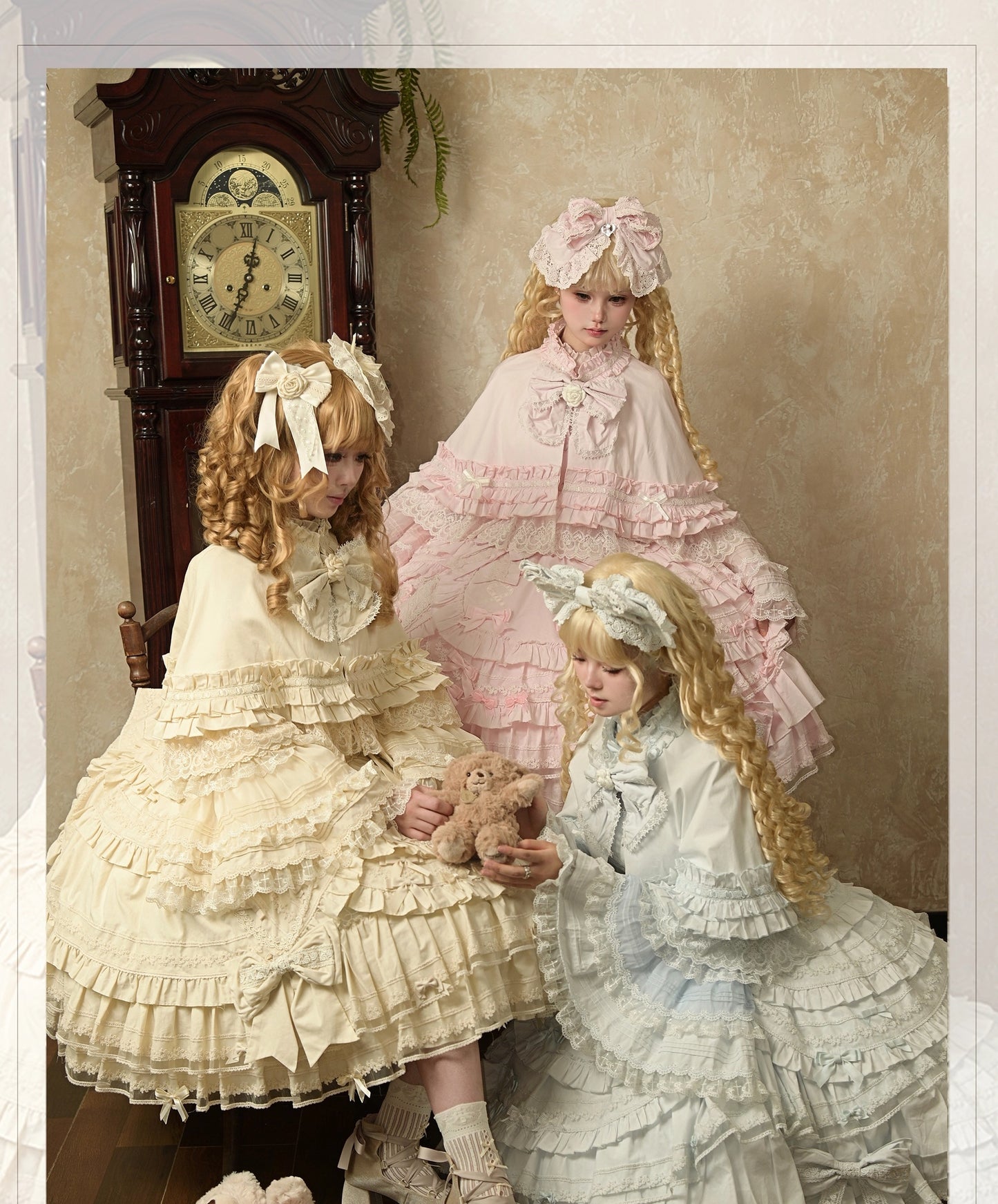 【受注予約~10/13】Hybrid Moonlight Doll 2.0 ブラウス・ジャンパースカート・ケープセット【Lost Aqua】