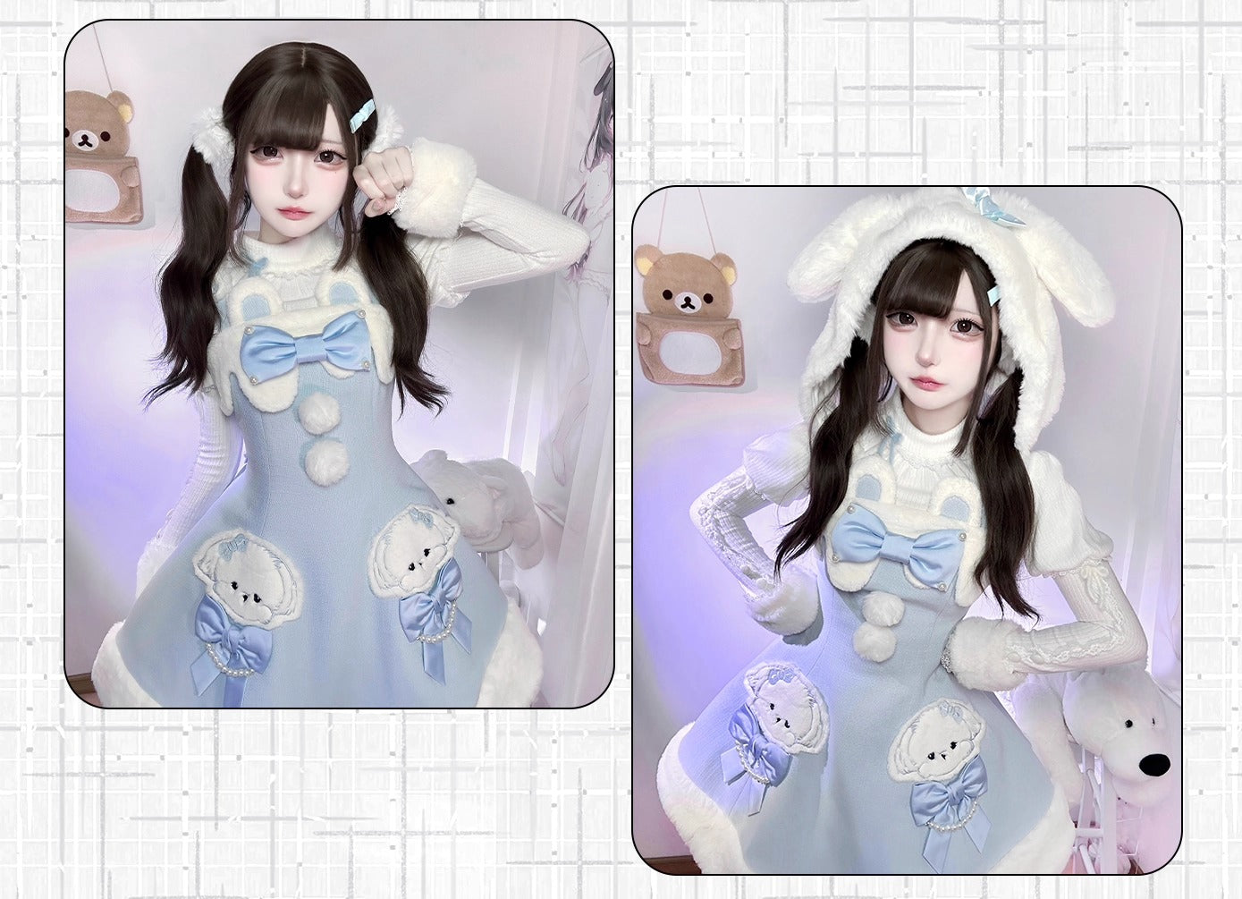 【受注予約~10/20】Champs Messenger ジャンパースカート・インナートップス【LizBird】