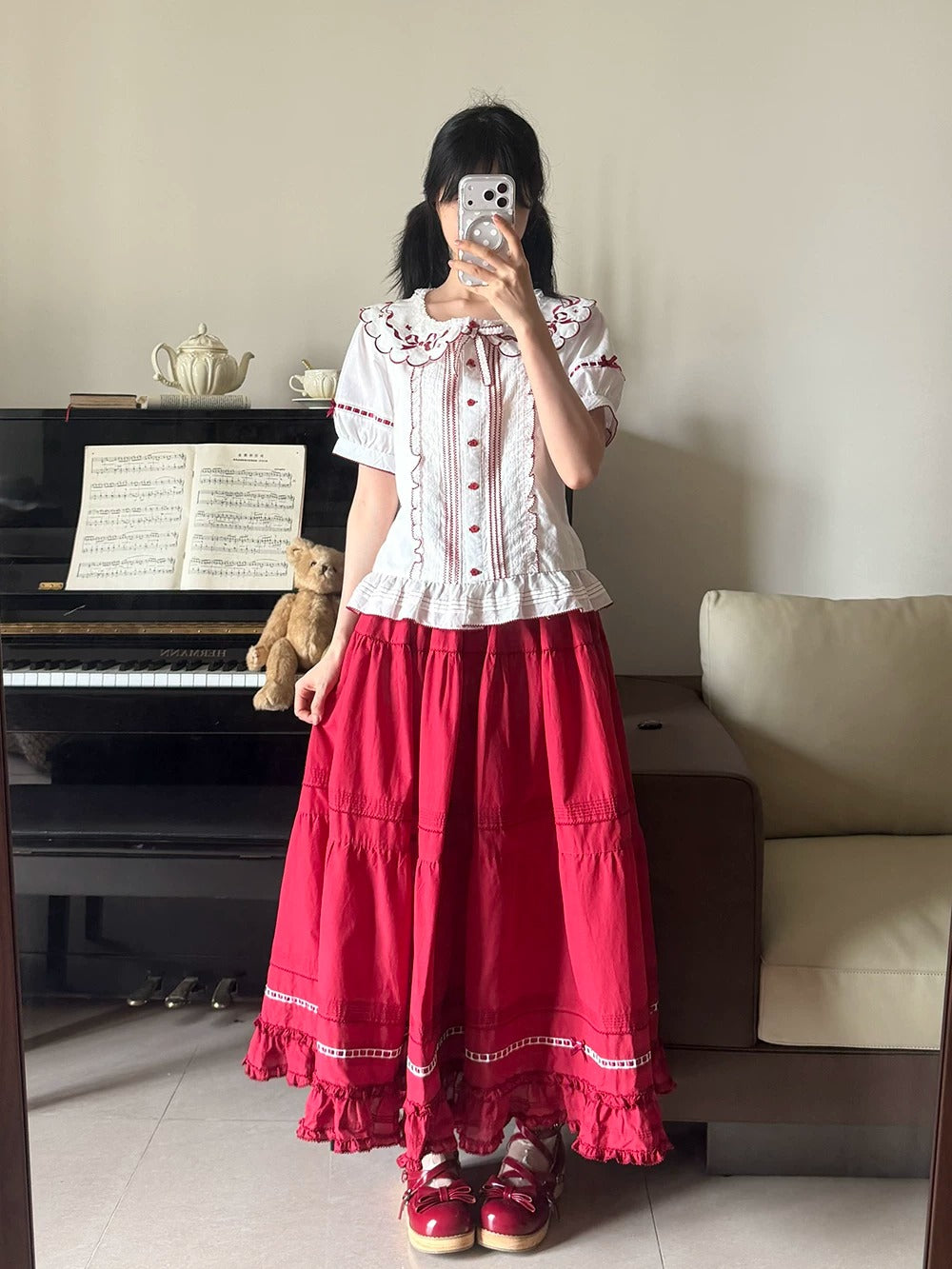 【受注予約~7/23】Orchard of the Four Seasons スカート【Miss Point】
