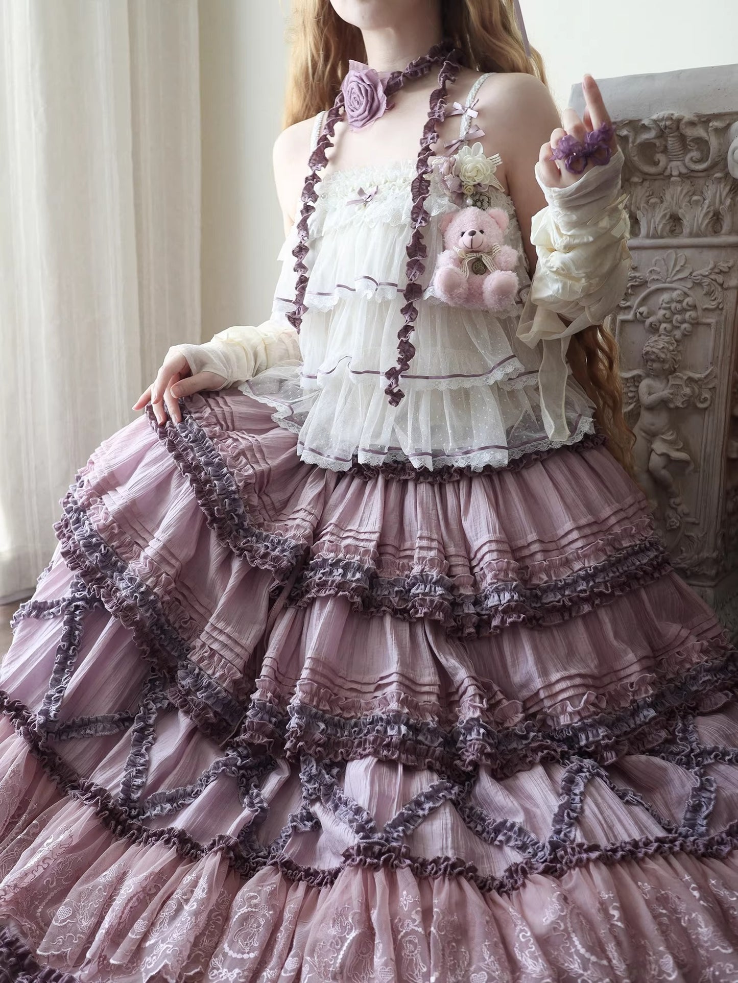 【受注予約~3/15】小熊日記 アクセサリー・インナースカート【Aria】