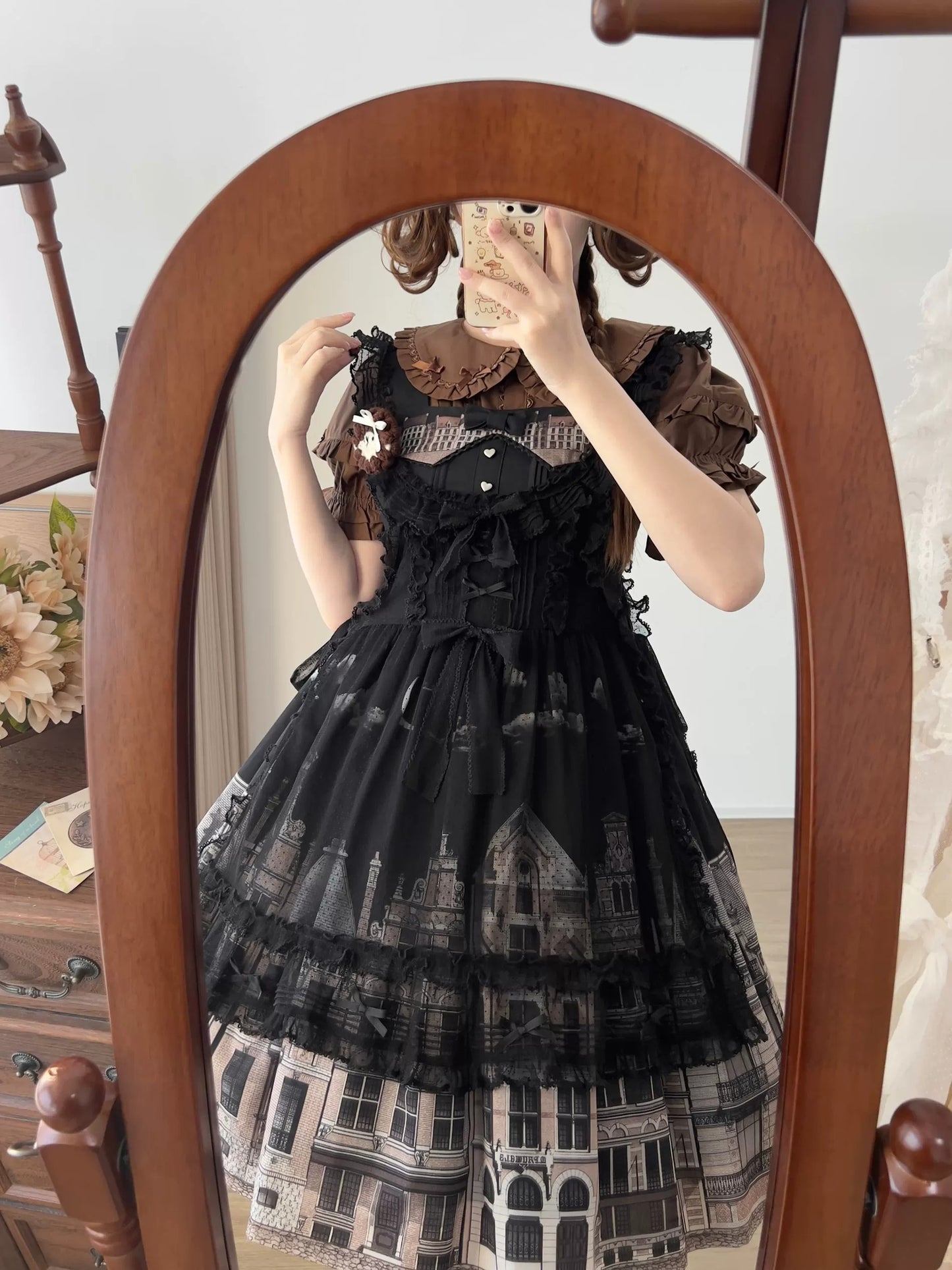 【受注予約~5/26】ドッドチュールフリルエプロン【Uncle's Workshop】