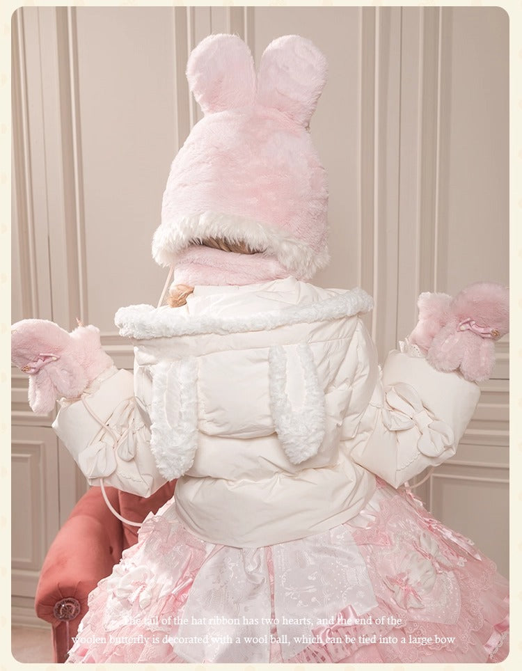 【受注予約~11/12】Winter Rabbit ショートダウンコート【花与珍珠匣】