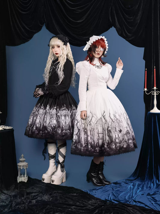 【受注予約~4/16】Crow Shadow Cemetery スカート(タイプ1)【GalaxyKey】