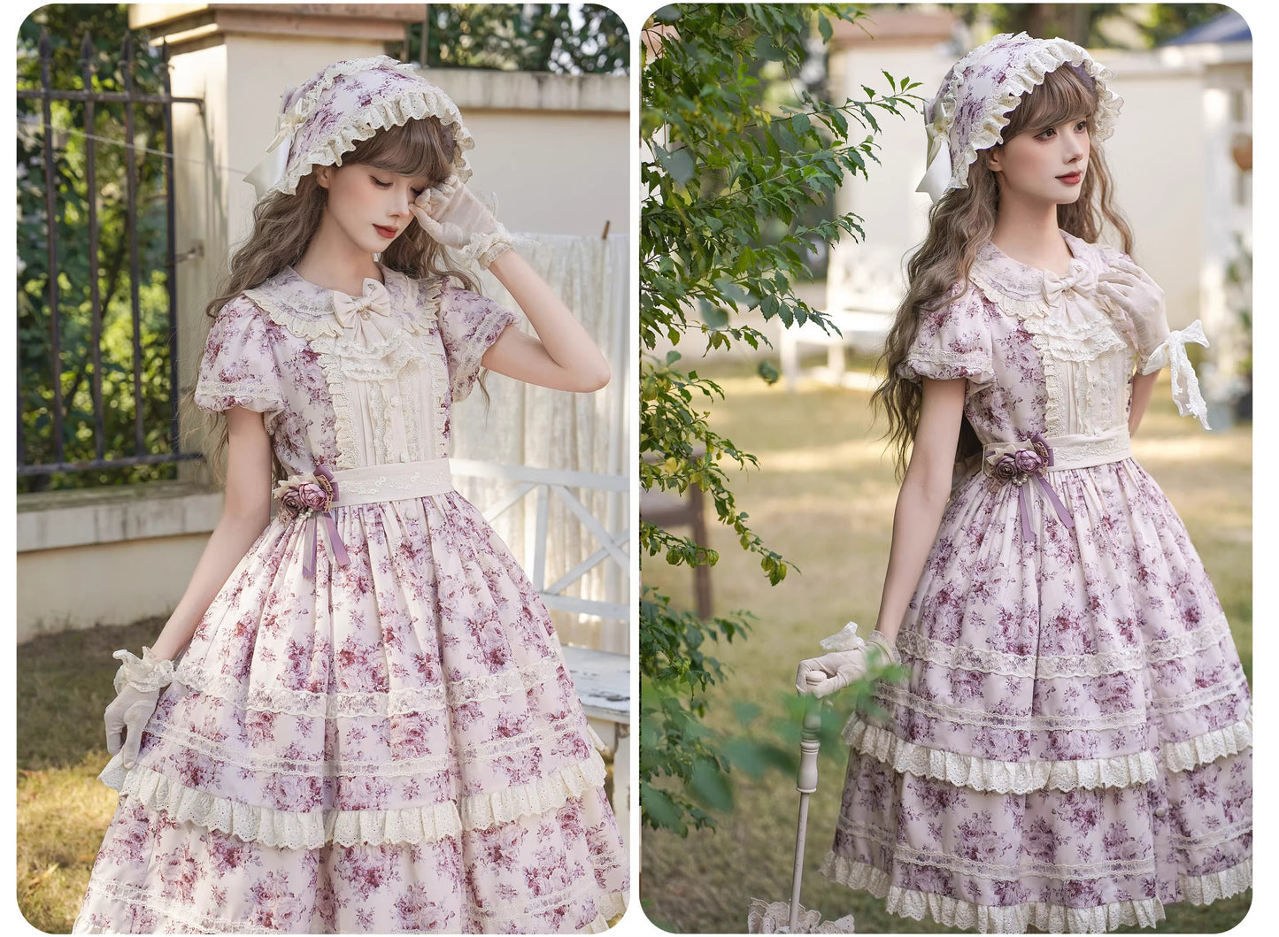 【受注予約~2/15】Black Rose ワンピース(タイプ1)【LittlePlum】