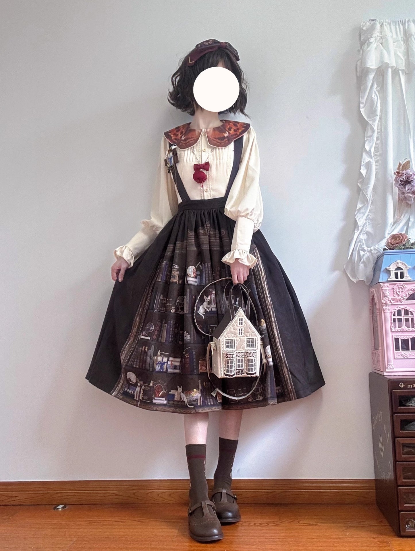 【受注予約~11/6】German Bookshelf スカート【Miss Point】