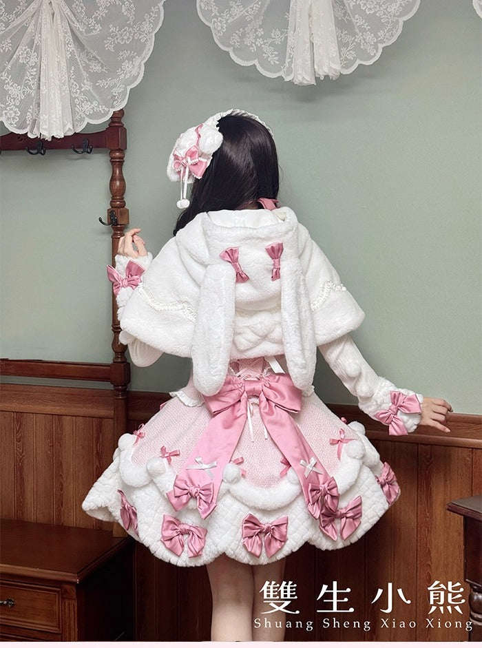 【受注予約~10/23】Frosted Sugar Rabbit ジャンパースカート・サロペット【双生小熊】