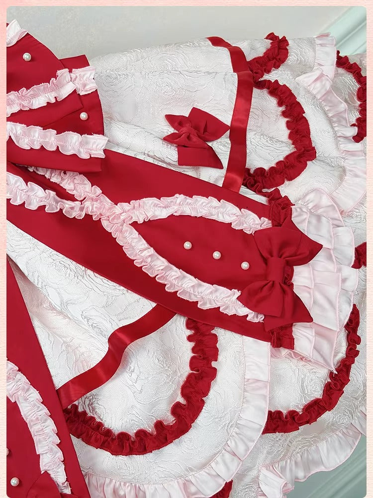 【受注予約~4/1】Sweetheart Petals ワンピース・付け袖【Alice Girl】