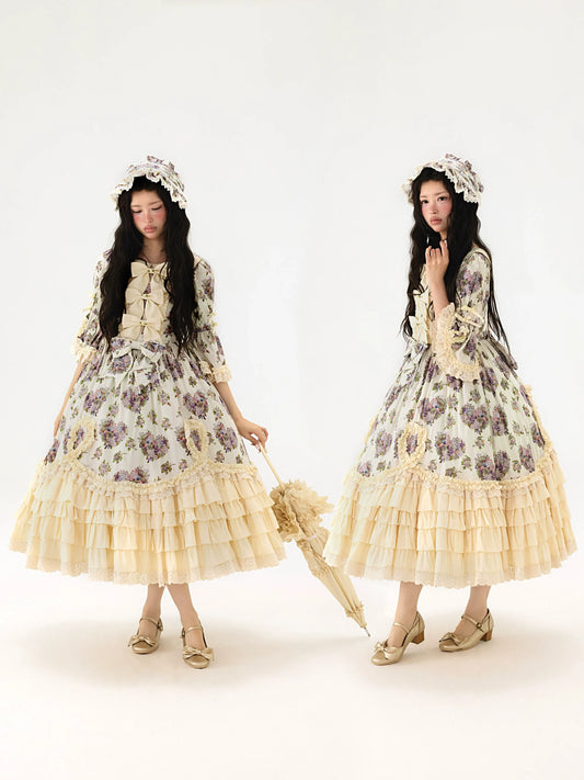 【受注予約~6/28】Bouquet of flowers for autumn 2026 ワンピース【BacioBouquet】