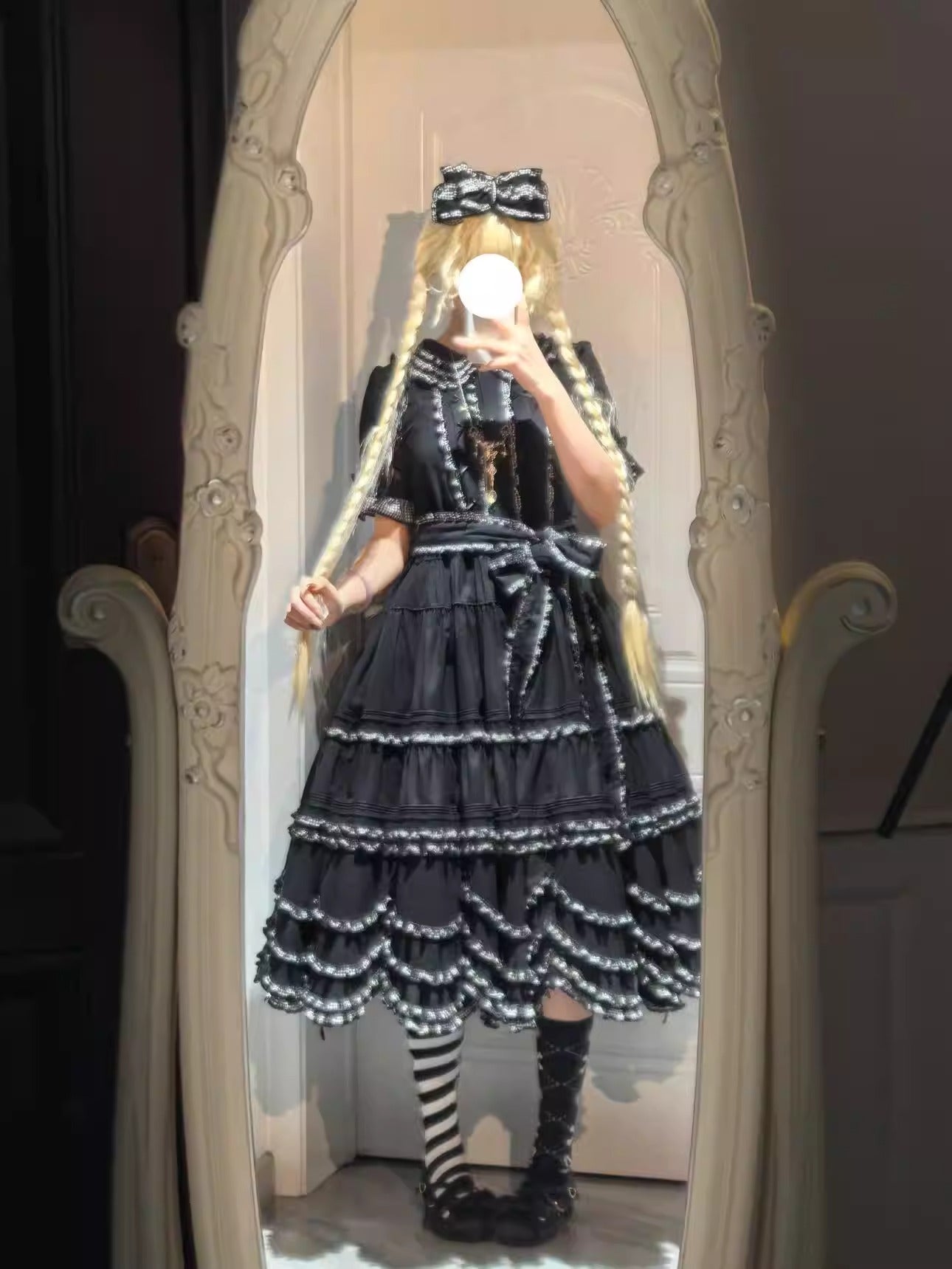 【受注予約~3/11】小花海 ワンピース (タイプ1)【暖屿洋装】