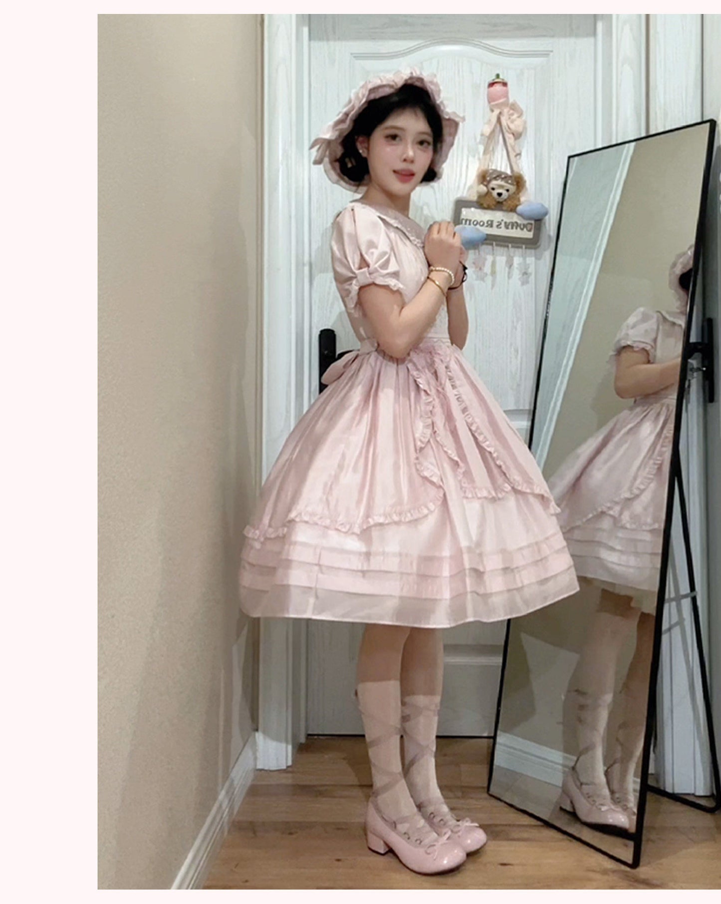 【受注予約~1/29】浮桜 ワンピース・ジャンパースカート【LizBird】