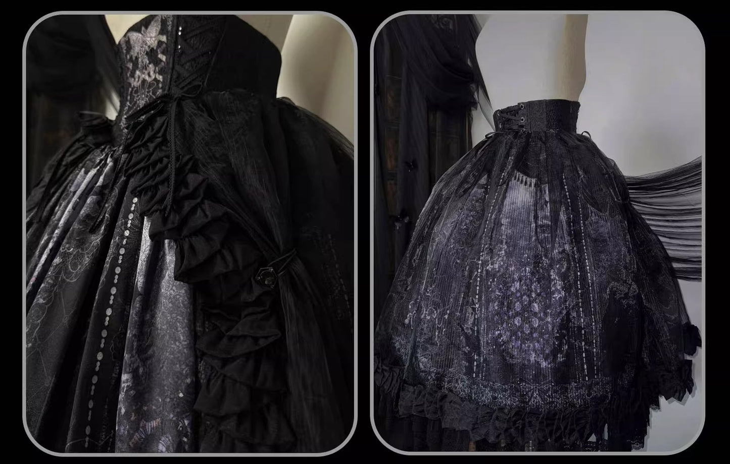 【受注予約~11/20】Butterfly Bone ジャンパースカート・コルセットスカート【SUSIN】