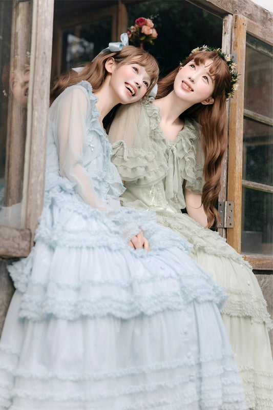 【受注予約~12/24】Lillian's Summer ジャンパースカート(タイプ2・ロング丈)【Spring Flower Language】