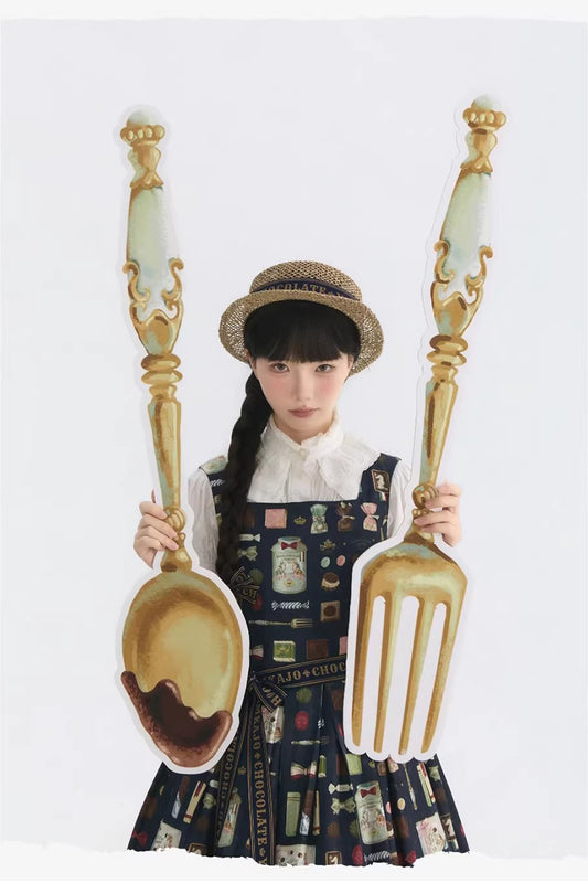 【受注予約~2/26】Chocolate ジャンパースカート【YAMKAJO】