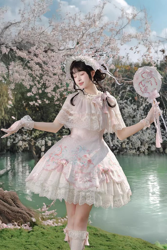 【受注予約~4/2】桃の安らぎ ジャンパースカート・インナートップス・ドロワーズ【NDC】