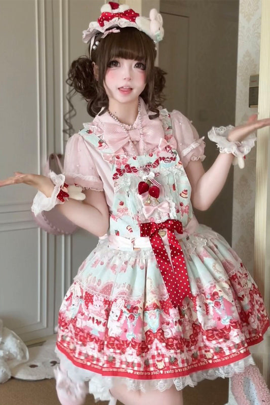 【受注予約~10/8】Berry Bunny サロペット【MY Cat-Twinkling Starlight】