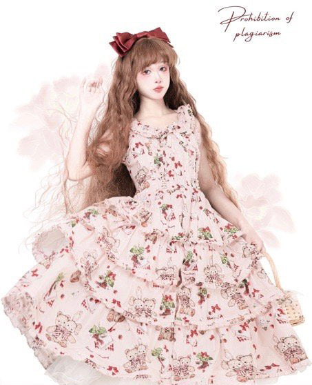 【受注予約~2/28】Camellia Berry ジャンパースカート(タイプ2)【Spring Flower Language】