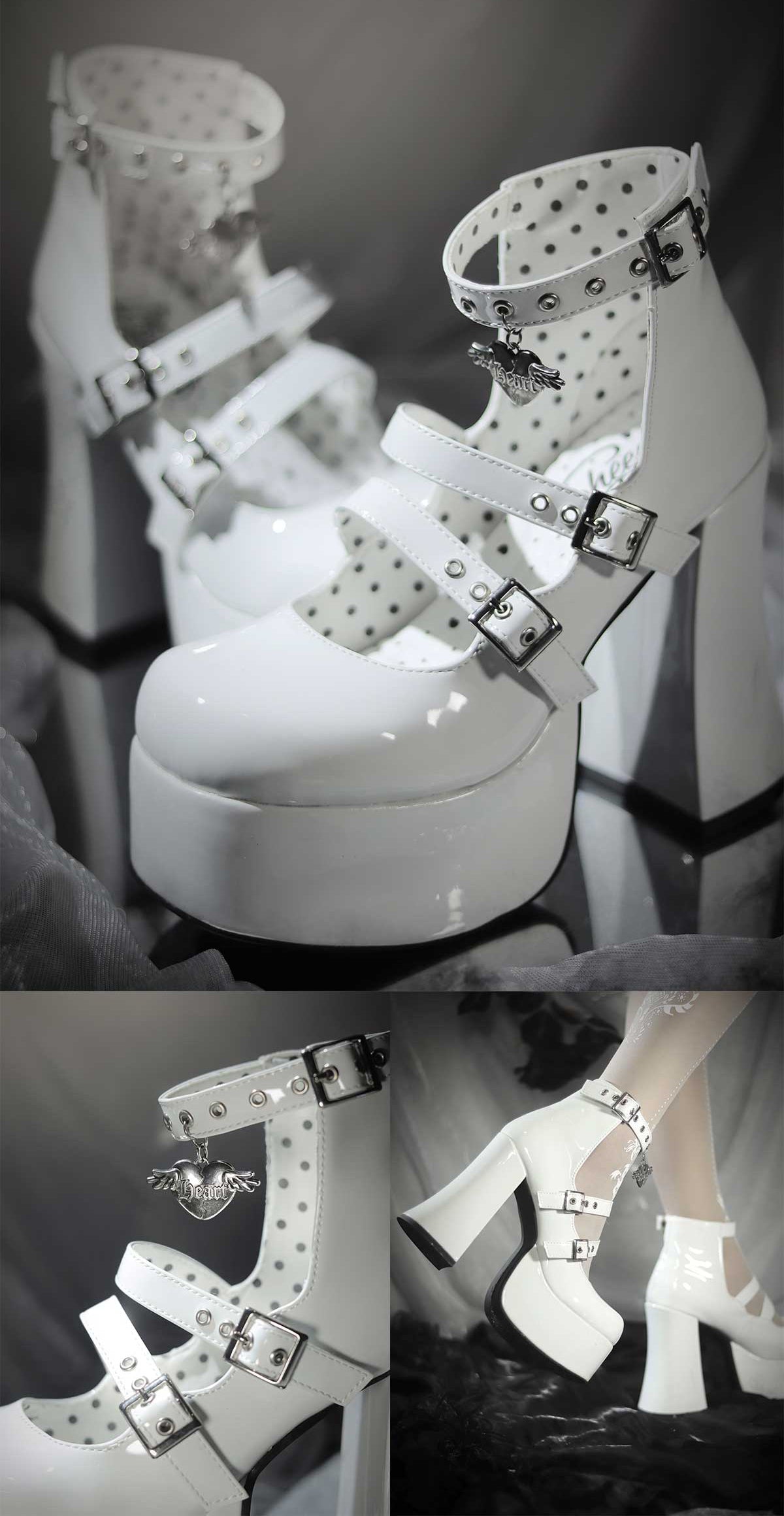 Broken Angel ストラップシューズ【Sheep Puff】