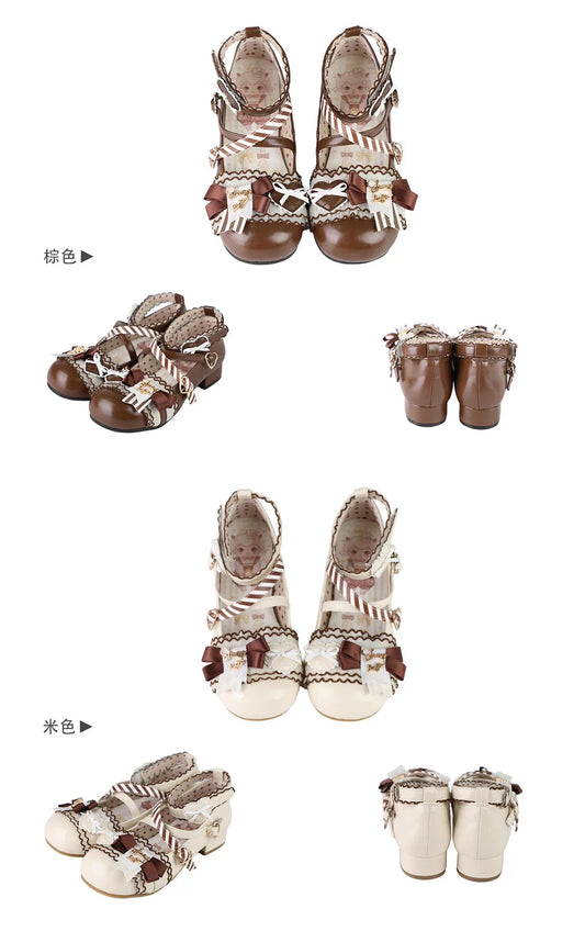 【受注予約~2/23】Multi Flavor Chocolate ストラップシューズ【Sheep Puff】