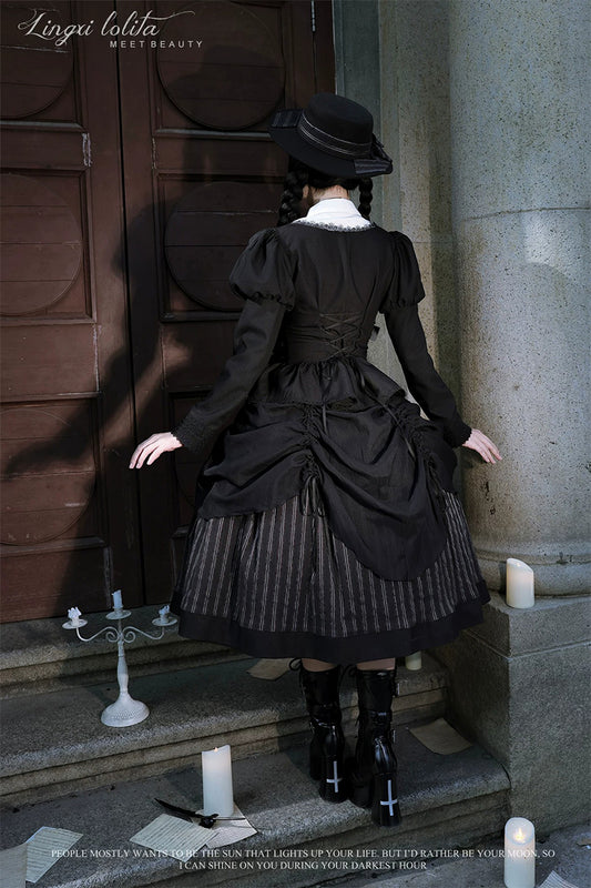 【受注予約~4/30】Striped Diary セットアップ【Lingxi】