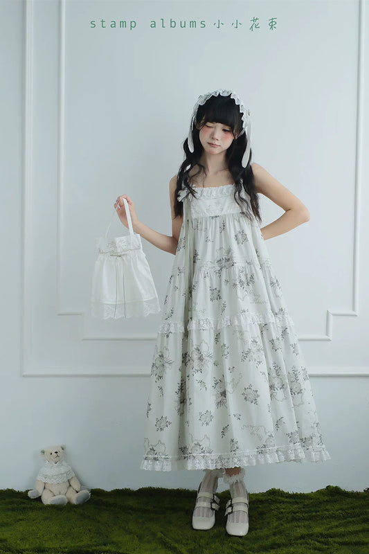 【受注予約~7/2】Petit Bouquet ワンピース・ジャンパースカート【Stamp Albums】