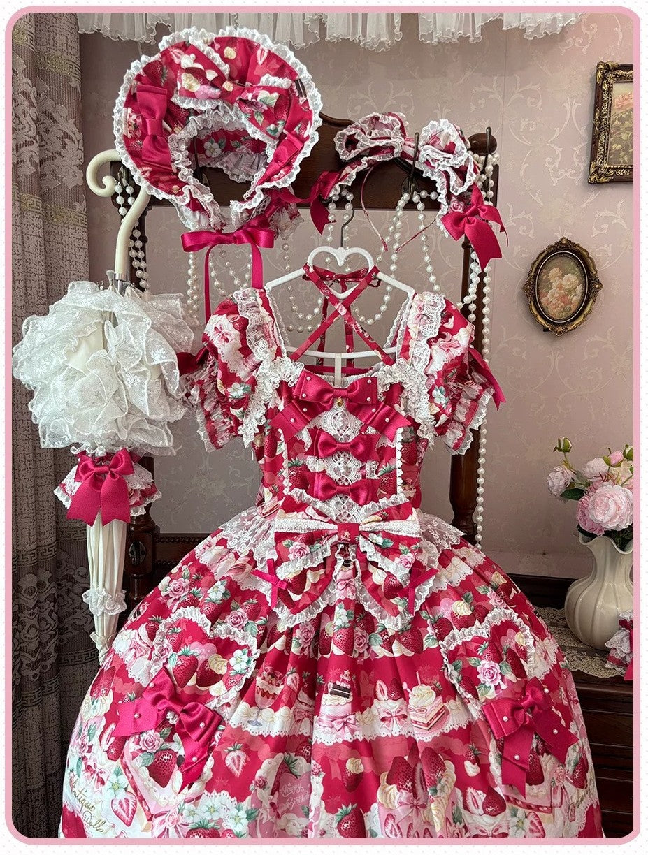 Strawberry Birthday Cake ワンピース・フルセット(半袖ver.)【Antique Doll】