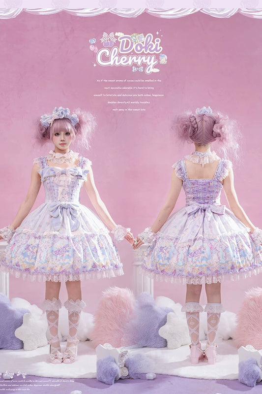【受注予約~10/29】Paradise Carnival ワンピース・カチューシャセット【Doki Cherry】