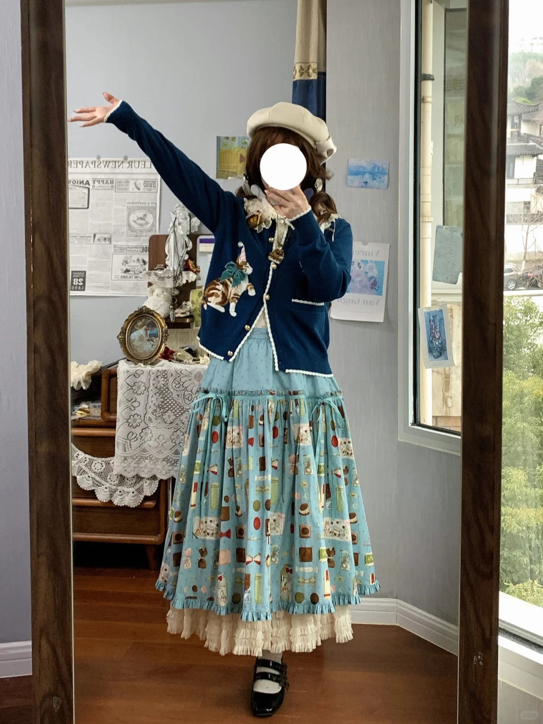 【受注予約~2/26】Chocolate スカート【YAMKAJO】