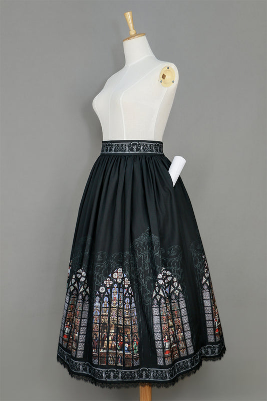 【受注予約~12/18】Immortals スカート(ギャザー)【AcyutHorizon】