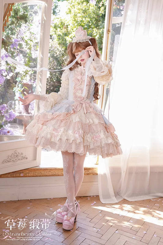 【受注予約~3/18】Strawberry Ribbon インナートップス【Dream Lolita】