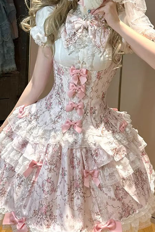 【受注予約~1/7】鏡中花 セットアップ【Dream Lolita】