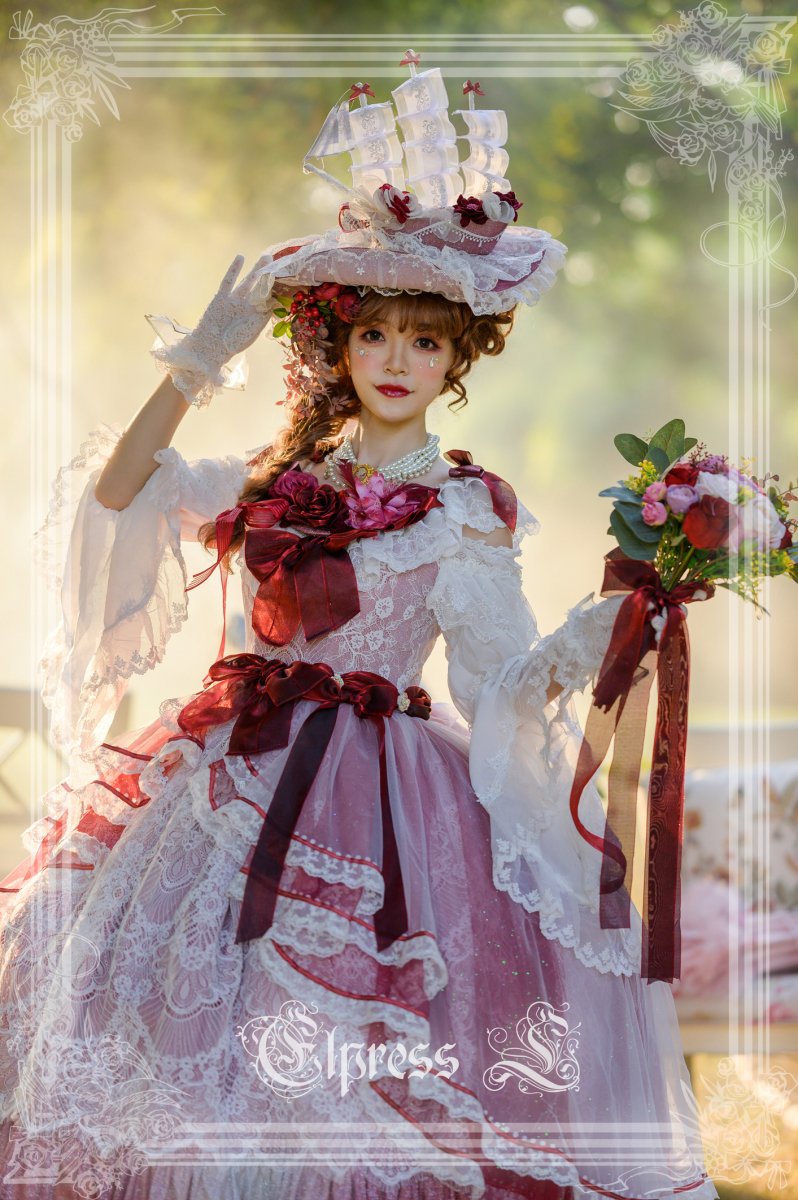 【取り寄せ】オフショルダー姫袖ブラウス 【Elpress L】