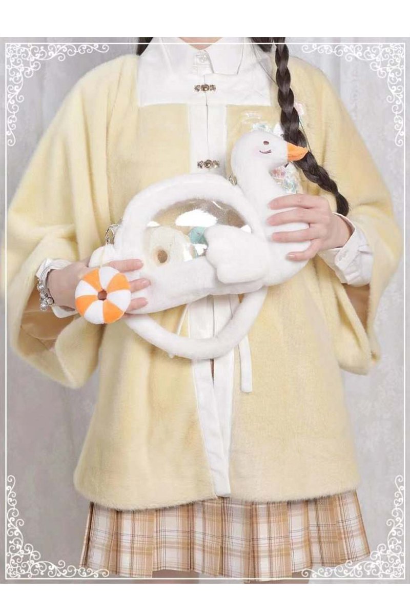 【取り寄せ】ふわふわ白鳥の痛バッグ【まんじゅうスタジオ】