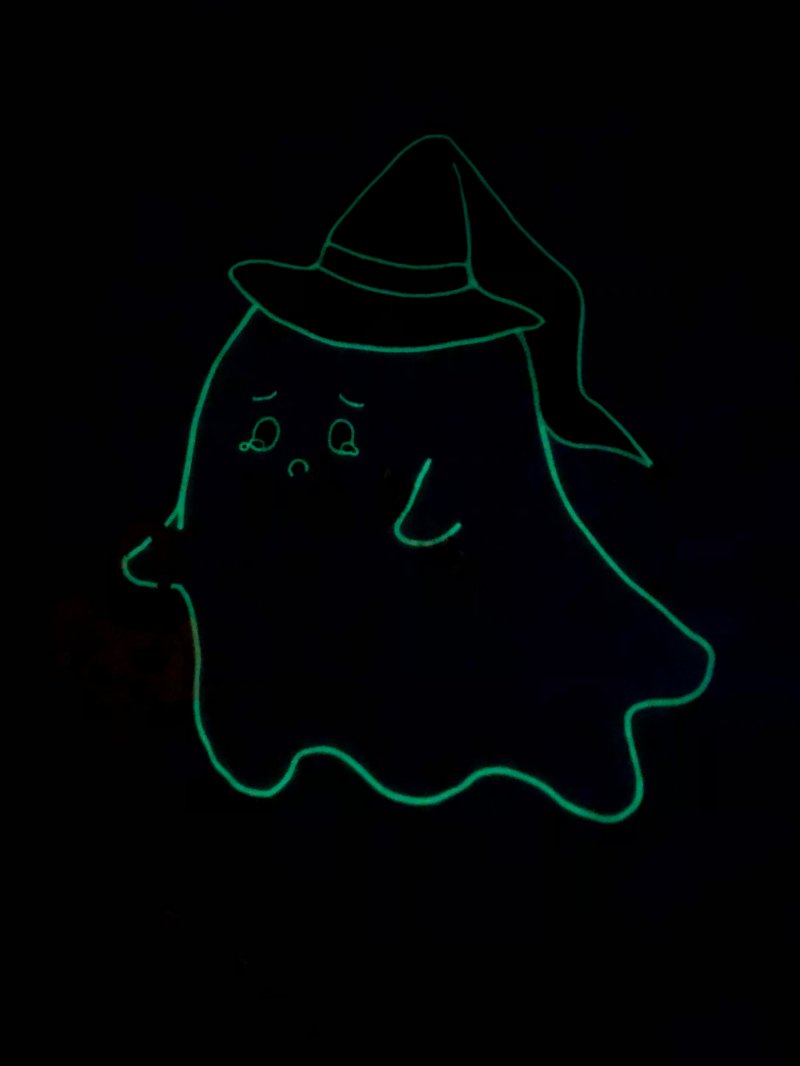 【即納】Halloween Gost Bat 刺繍エプロン【時之砂】