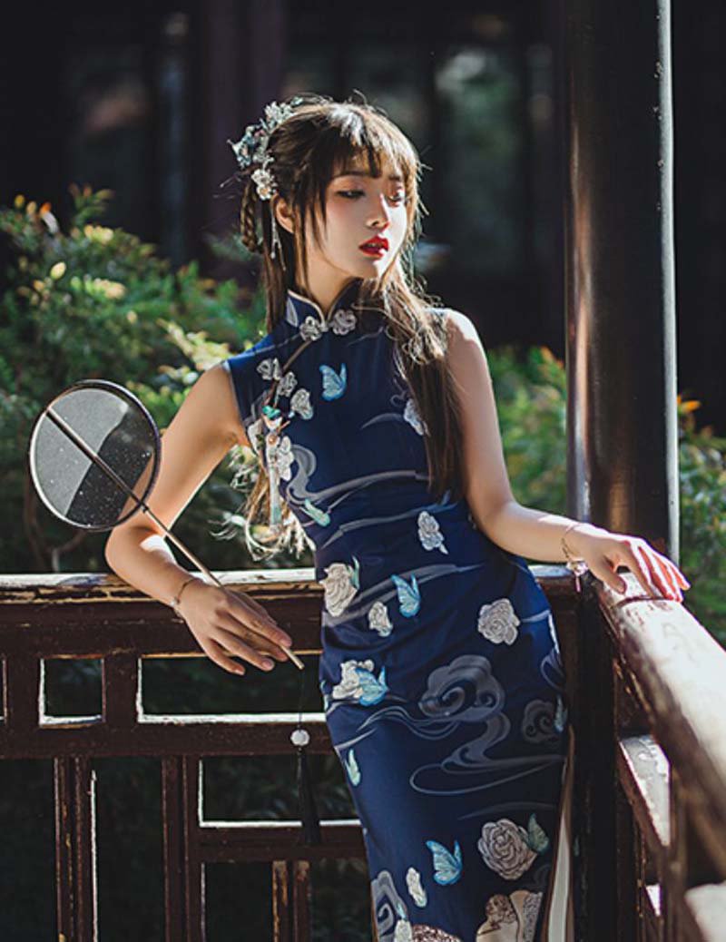 【即納】軽羅小扇 チャイナドレス【不軌不軌】