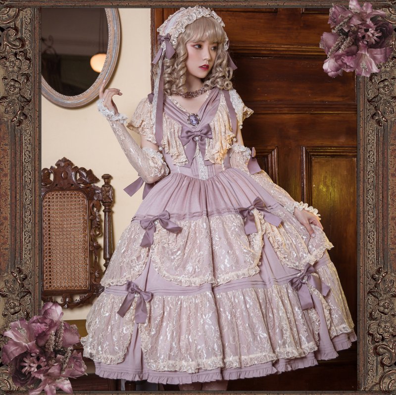 【取り寄せ】Antique Lace ジャンパースカート【Henrietta】