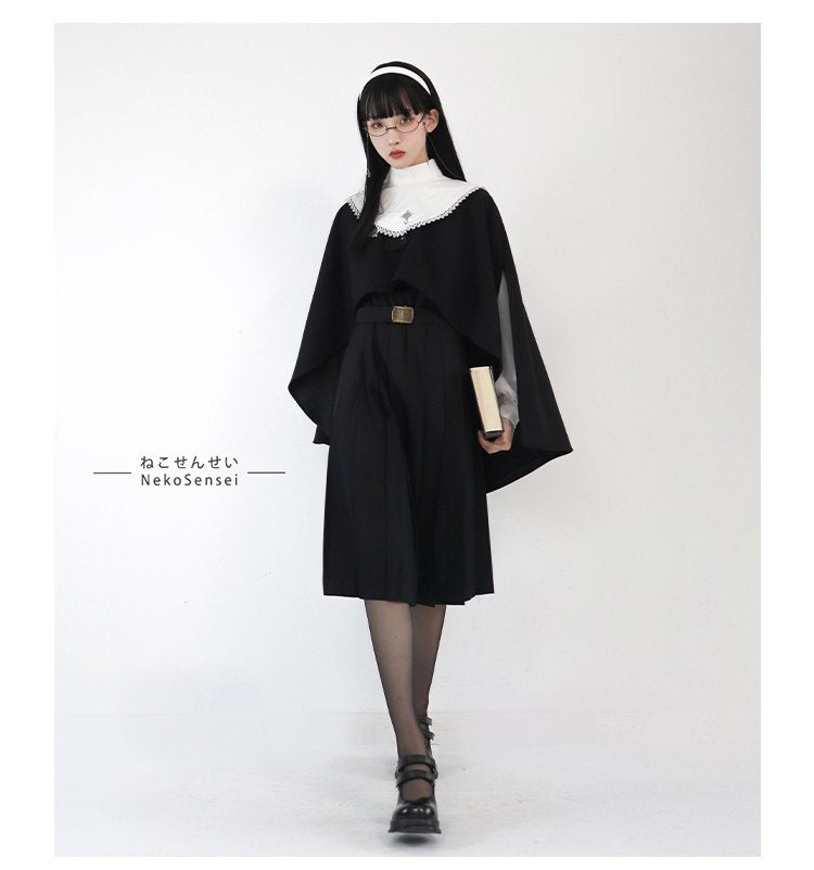 【即納】修道女学院 付け襟【ねこせんせい】
